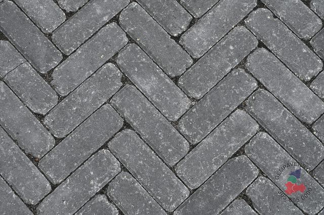 4×4 Mini Brick · Charcoal Tumbled