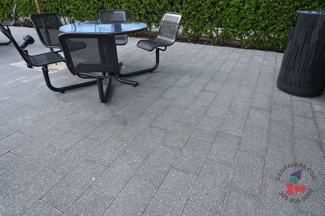 Plank Paver 8×16 · Charcoal Polished