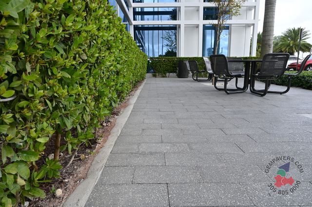 Plank Paver 8×16 · Charcoal Polished