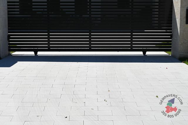 Plank Paver 8×16 · White Polished