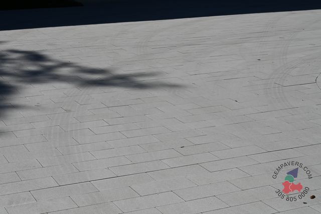 Plank Paver 8×16 · White Polished
