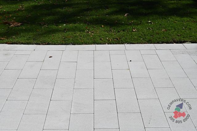 Plank Paver 8×16 · White Polished