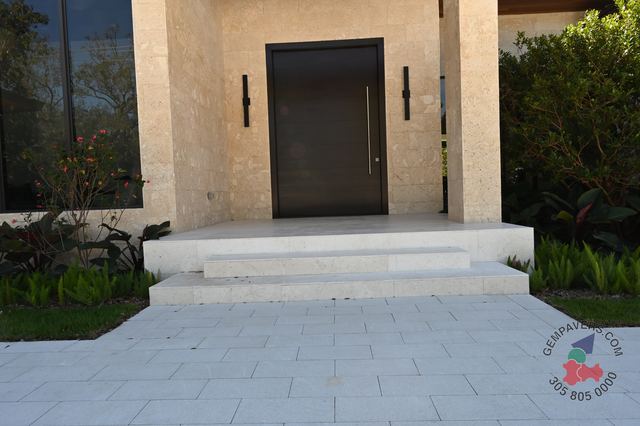 Plank Paver 8×16 · White Polished