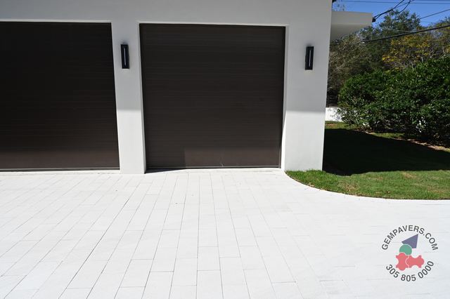 Plank Paver 8×16 · White Polished
